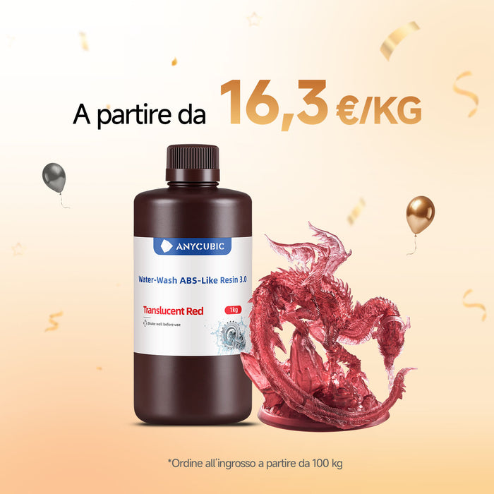 Resina ABS-Like 3.0 Lavabile ad Acqua 10-100kg Offerte