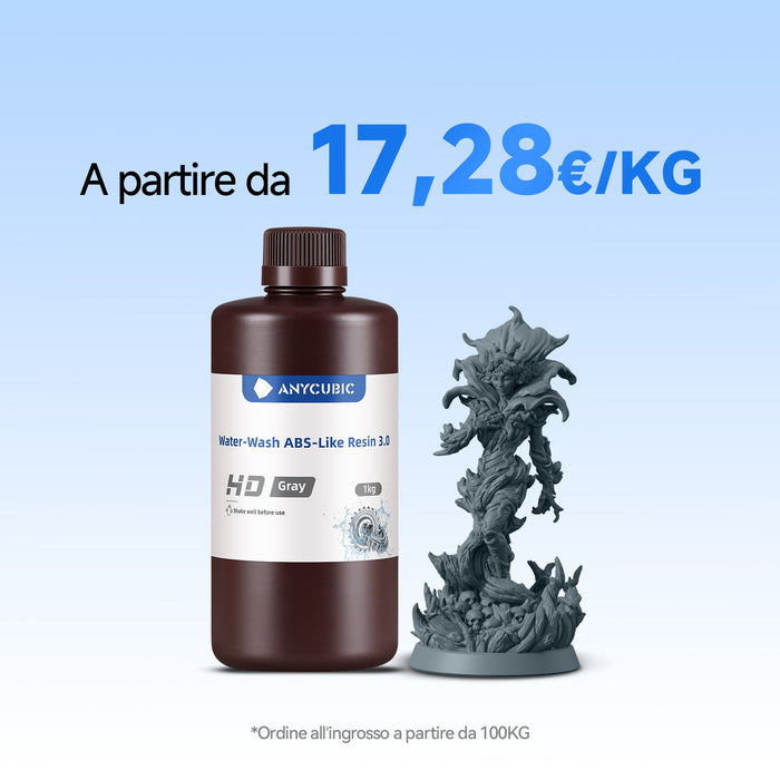 Resina ABS-Like 3.0 Lavabile ad Acqua 10-100kg Offerte